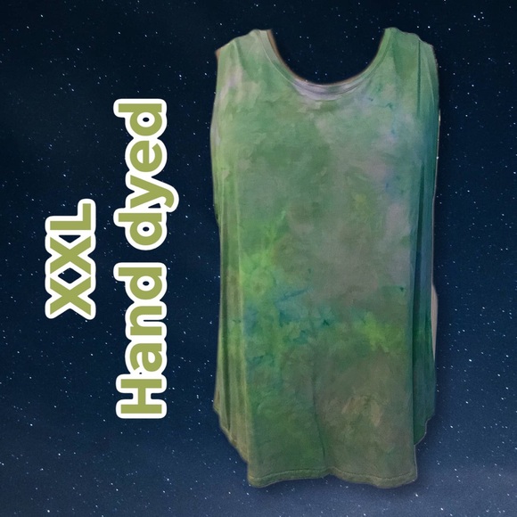 Tops - Custom ice-dyed tank top NWOT
